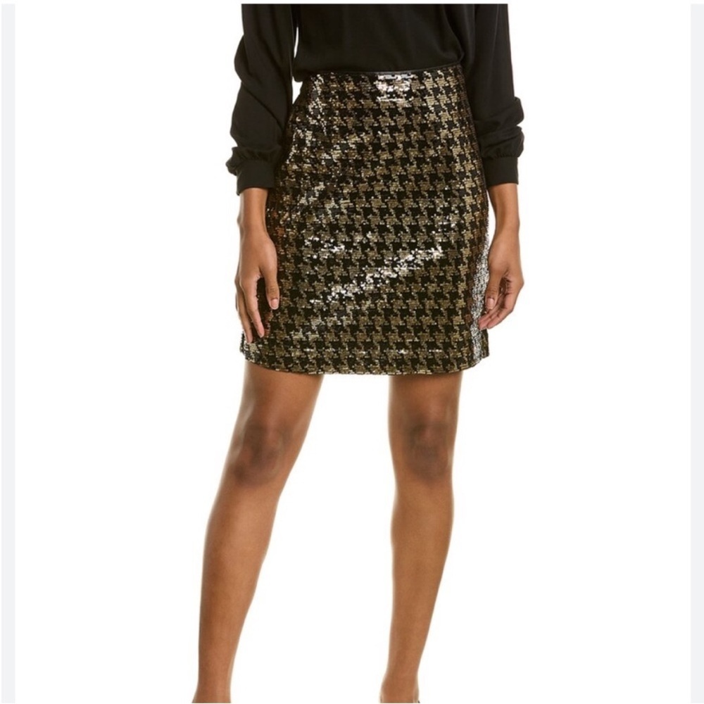 Bagatelle collection women’s sequin skirt disco size XL black and gold